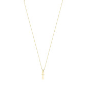 Lantisor aur 14K cu cruciulita 45 cm DiAmanti CR/001G14K-BO15NG14K_45cm-AS